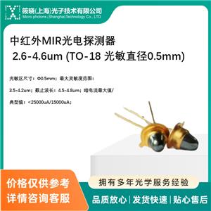 мtMIR̽y 2.6-4.6um (TO-18 ֱ0.5mm)